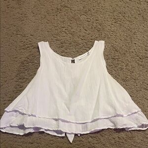 Altar'd State White Flowy Tank Top